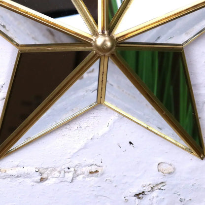 Orvaya Mirror Star Wall Decoration - Closeup of Centre Joining Point