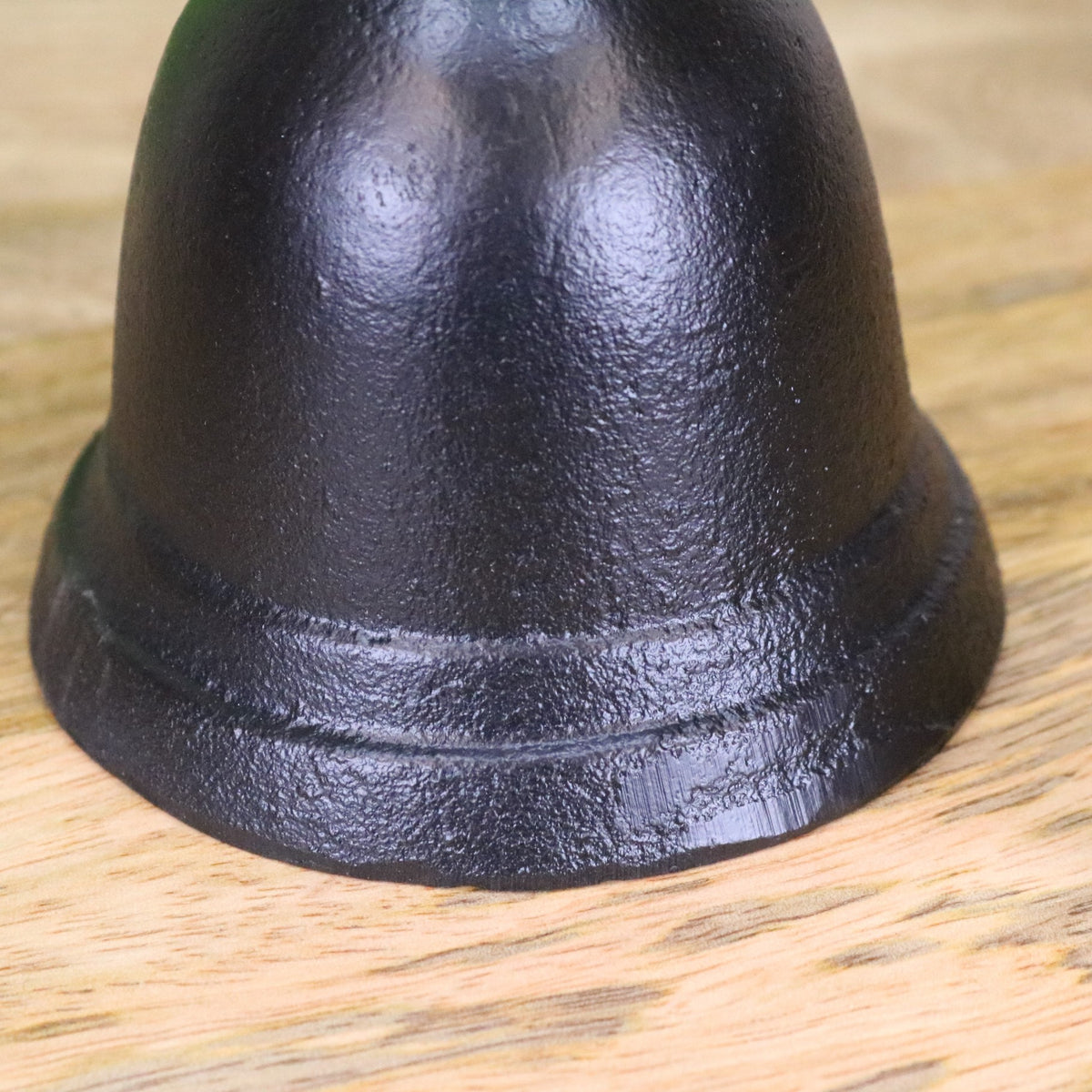 Ravani Cast Iron Hand Bell - Closeup of Base
