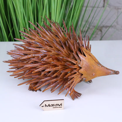 Rousel Hedgehog Rusty Garden Ornament Main Image