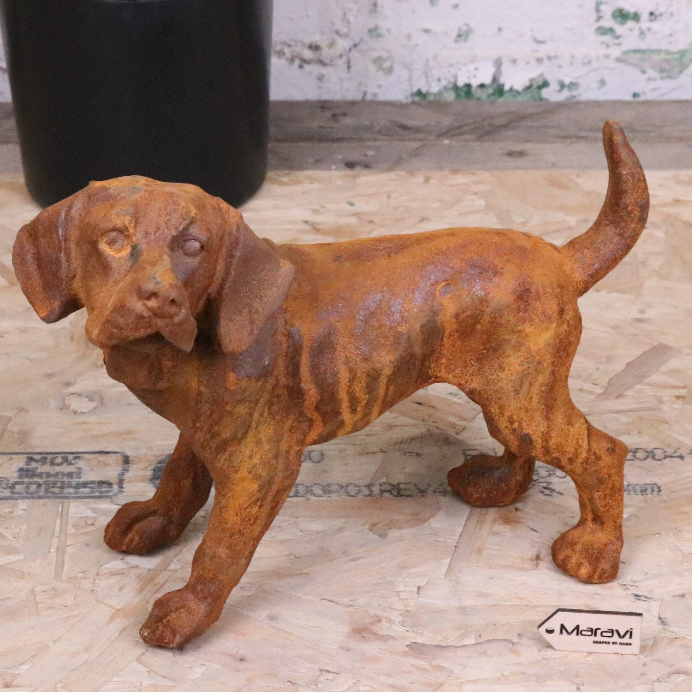 Rusty Dog Garden Ornament 32cm - Main Image
