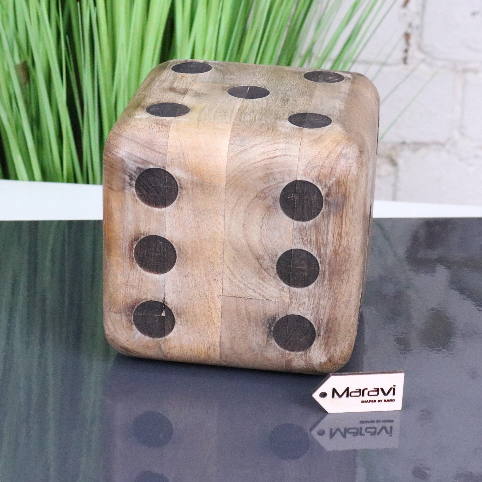 Selora Wooden Dice Door Stop - Main Image