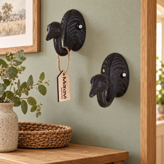 Set of 2 Emu Coat Hooks - Lifestyle Image