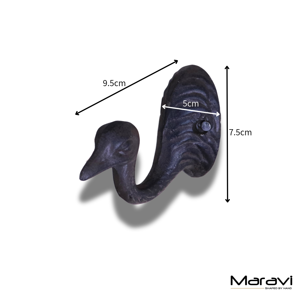 Set of 2 Emu Coat Hooks - Dimensions