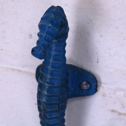 Set of 3 Seahorse Coat Hook - Closeup of Head
