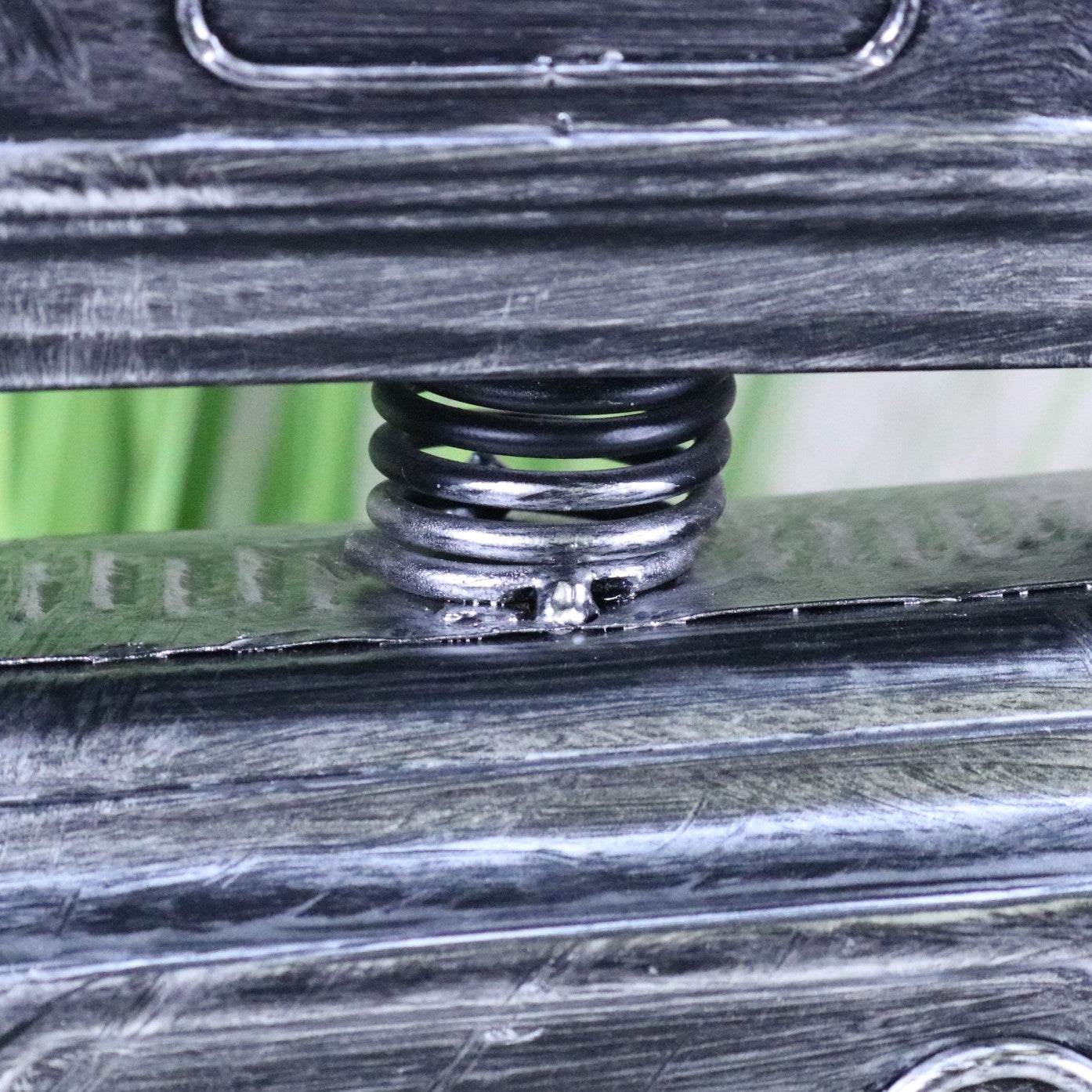 Silver Robot Ornament Springy Rectangular Bobble Head