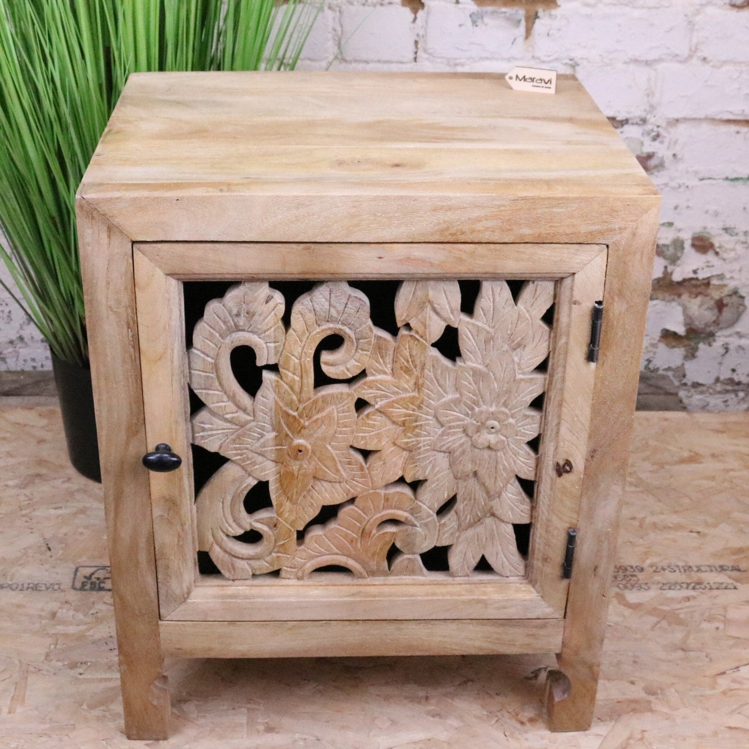 Somira Mango Wood Bedside Cabinet - Main Image