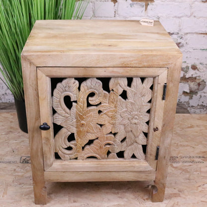 Somira Mango Wood Bedside Cabinet - Main Image