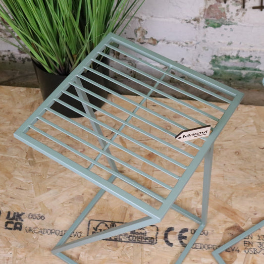 Soraya Green Garden Table Set - Top View