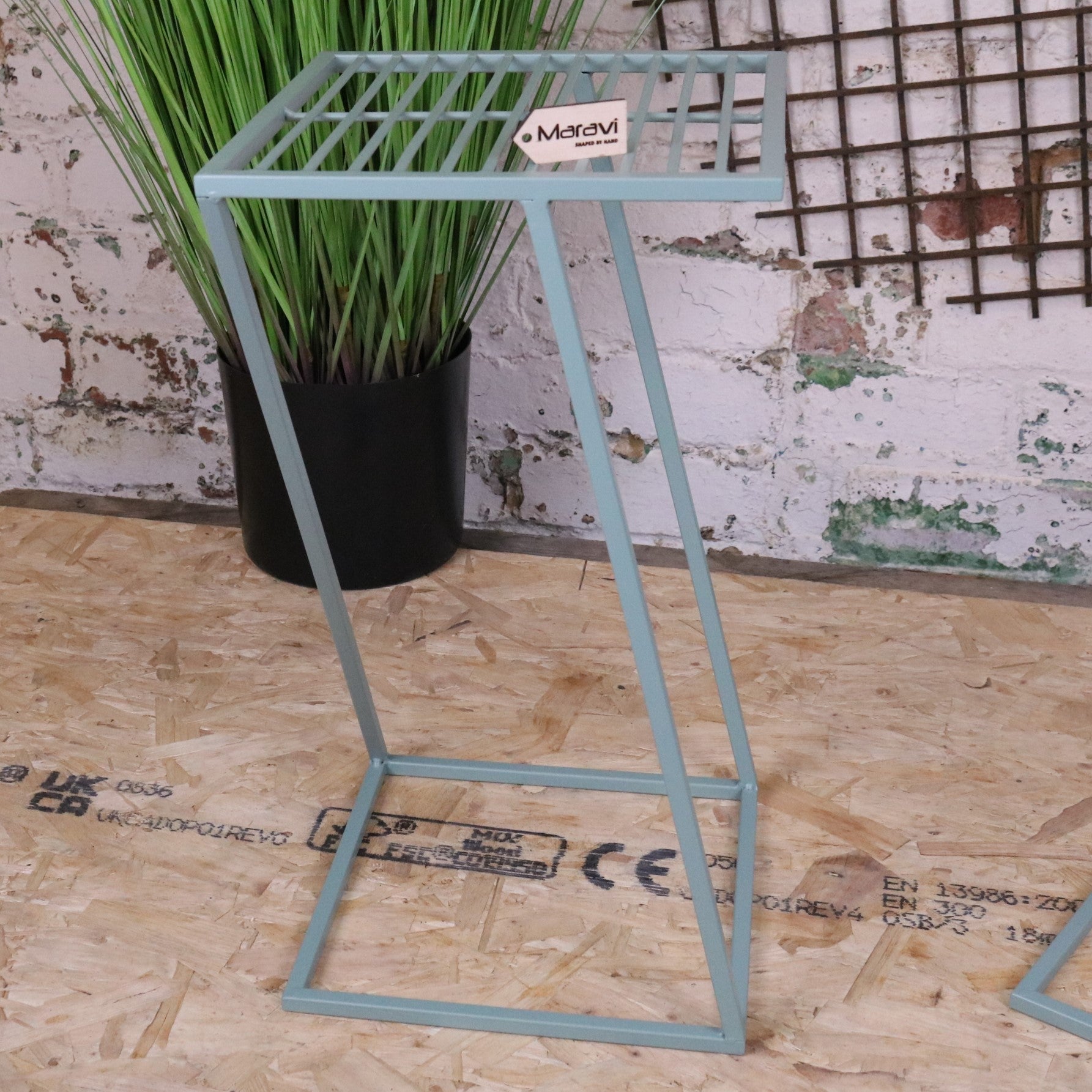 Soraya Green Garden Table Set - Small Table Front View