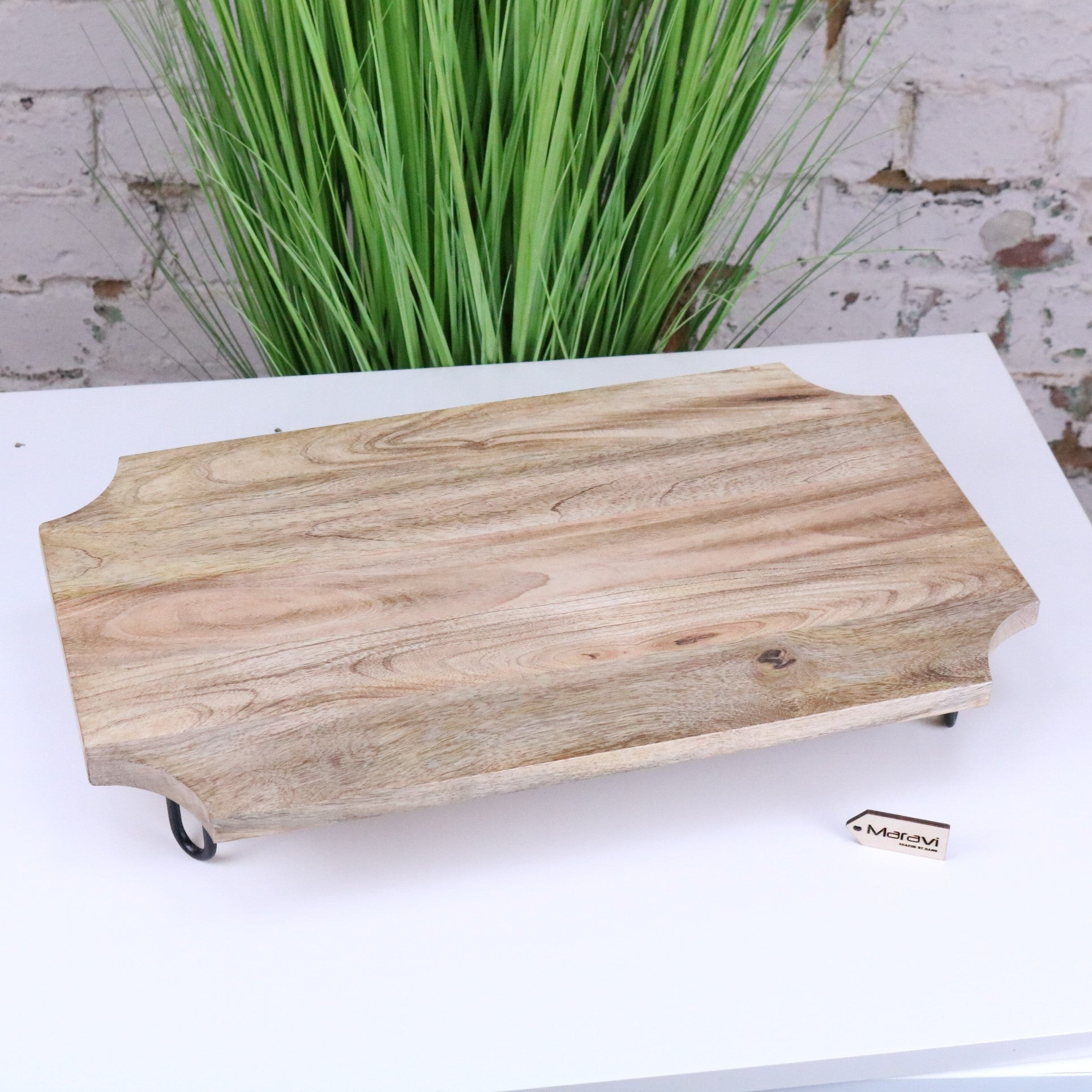 Takli Chopping Serving Board on Legs 50cm - Main Image