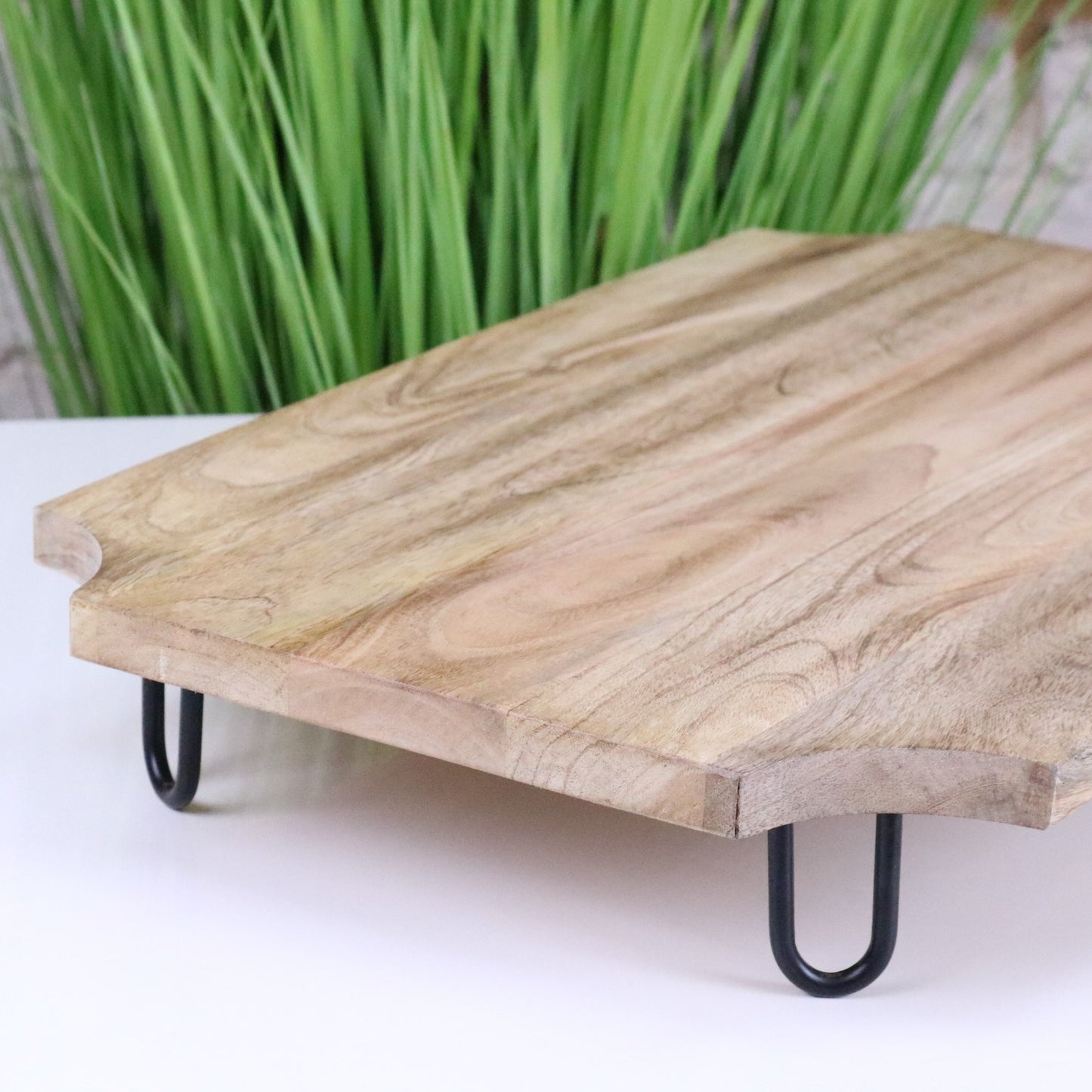 Takli Chopping Serving Board on Legs 50cm - Side View