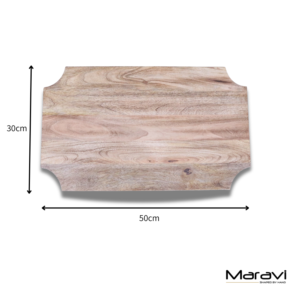 Takli Chopping Serving Board on Legs 50cm - Dimensions