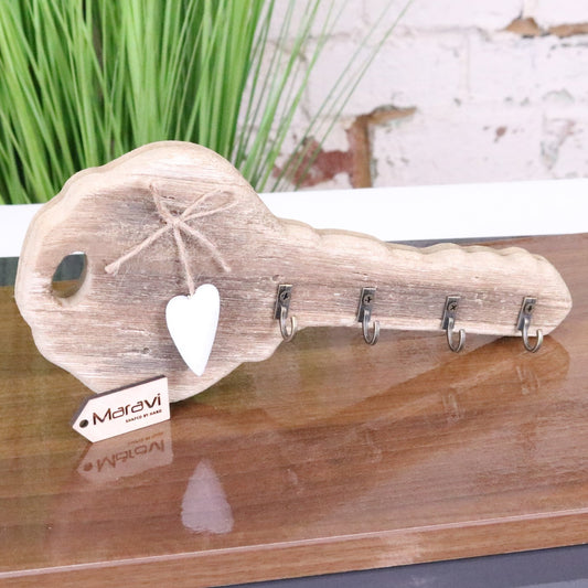 Torani Wooden Key Shape Key Holder - Main Image