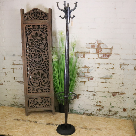 Ural Vintage Metal Coat Stand Gunmetal Colour - Main Image