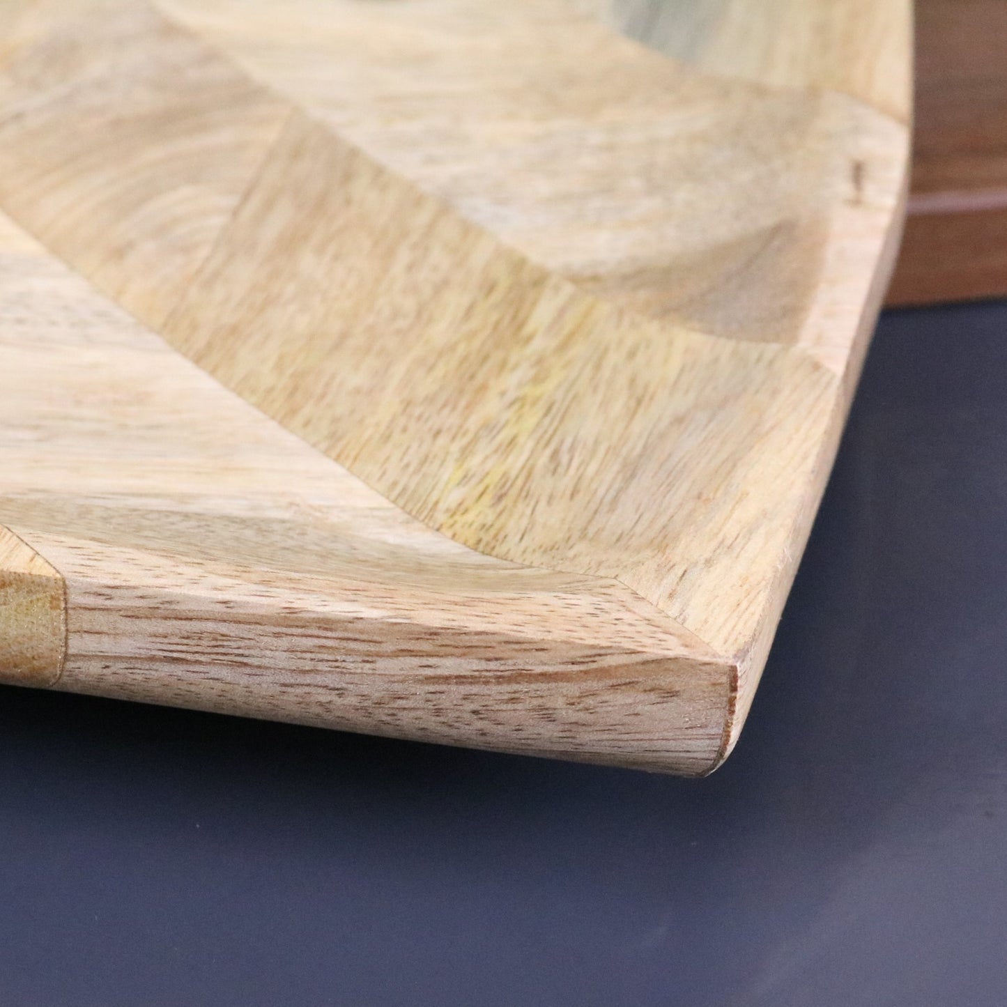 Vedara Heart Shape Wooden Serving Platter 36cm