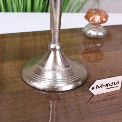 Veeha Candelabra Centerpiece 5 Candle Holder 30cm Champagne Gold - Closeup of Base