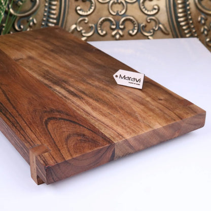 Velora Wooden Serving Board Acacia Wood 45cm - Side View