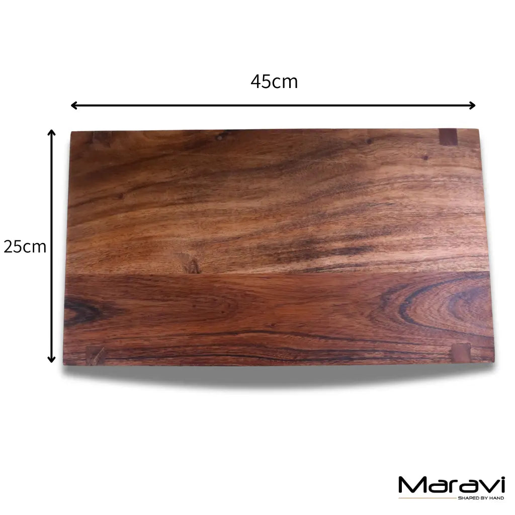 Velora Wooden Serving Board Acacia Wood 45cm - Dimensions