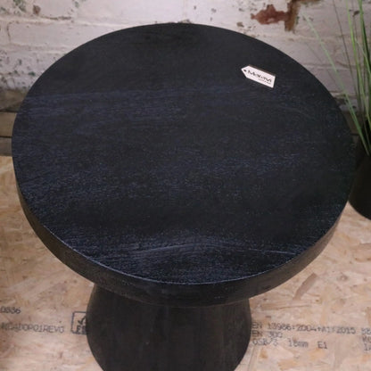 Vireli Side Table Set of 2 Rectangular and Round - Top View of Round Table