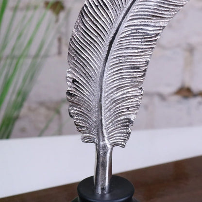 Zanira Feather Ornament Set of 2 - Closeup of Detailing