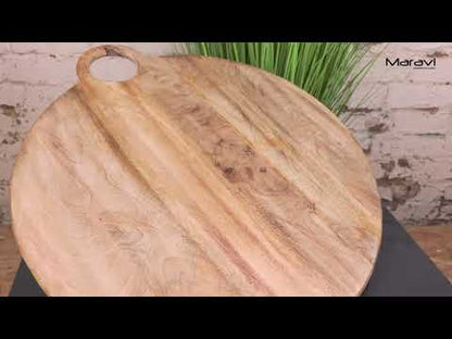 Eshani Large Wooden Chopping Board 56cm Round