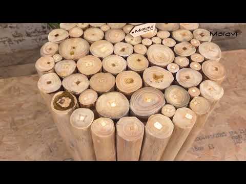 Kini Natural Log Side Table Product Video