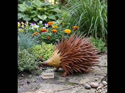 Rousel Hedgehog Rusty Garden Ornament