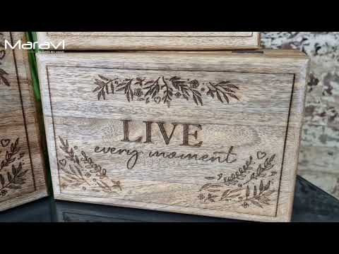 Noakh Set of 3 Live Laugh and Love Boxes Product Video