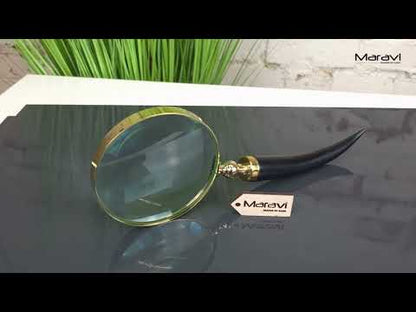 Belora Magnifying Glass Vintage Style Black Horn Handle