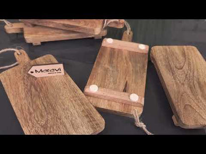 Falora Set of 6 Mini Cheese Boards 20cm Mango Wood