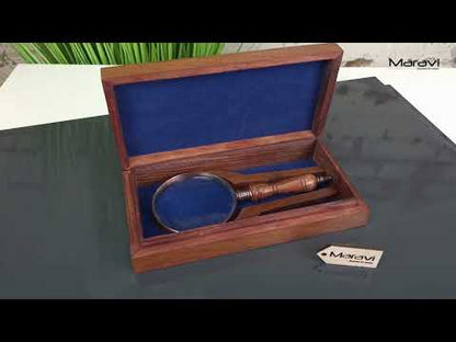 Anira Magnifying Glass Vintage Style In Presentation Box