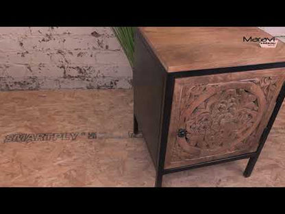 Adhara Mango Wood Bedside Cabinet