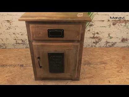 Jupiter Iron Works Furniture Industrial Bedside Cabinet