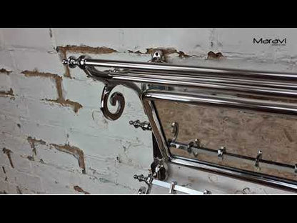 Lohit Train Antique Luggage Rack with Mirror