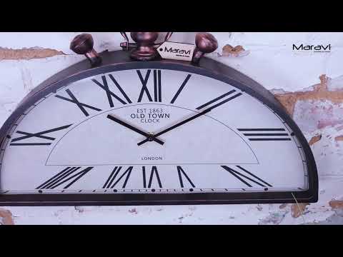 Jarika Half Round Unusual Wall Clock Product Video