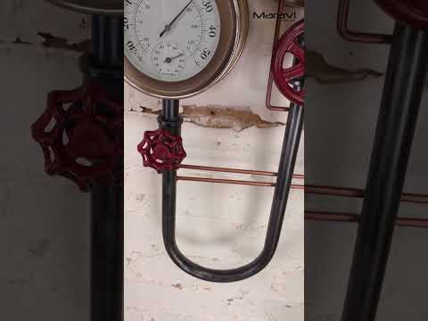 Baded Pipe Industrial Wall Clock Product