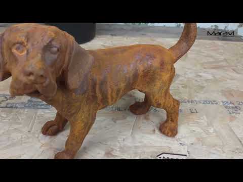 Rusty Dog Garden Ornament 32cm Product Video