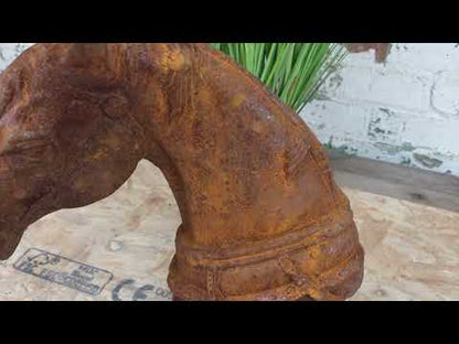 Rusty Horse Head Garden Ornament 45cm Product Video