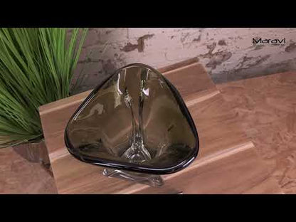 Tavira Luxury Olive Green Glass Vase Product Video