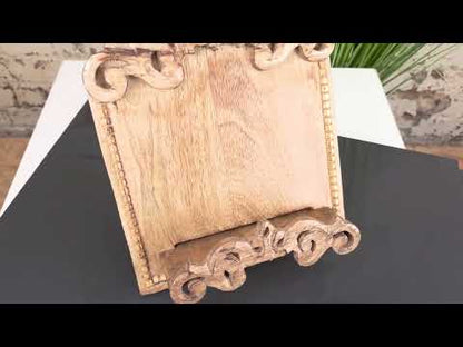 Darvik Wooden Recipe Book Stand Product Video