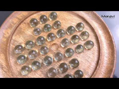 Dinod Small Wooden Solitaire Board Game Set Product Video