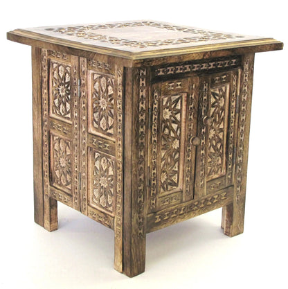 Dal Small Moroccan Style Side Table Full Table White Background
