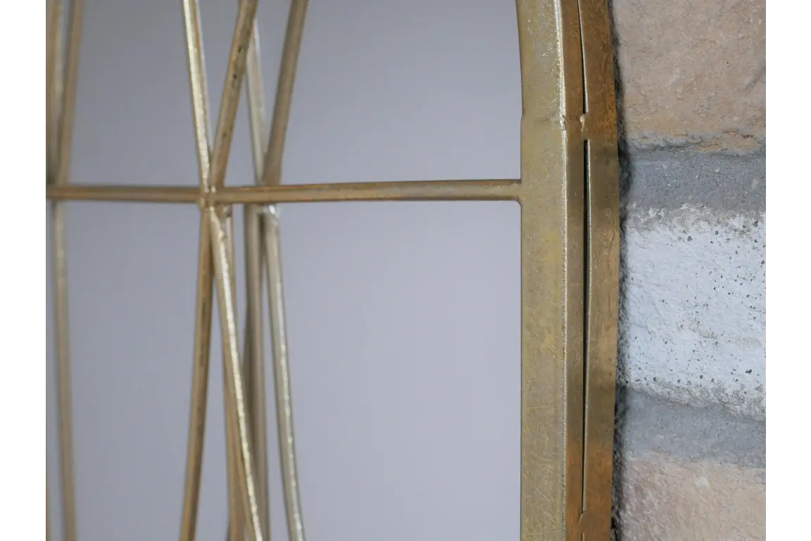 Tanrai Gold Arch Mirror 100cm Closeup of Edge