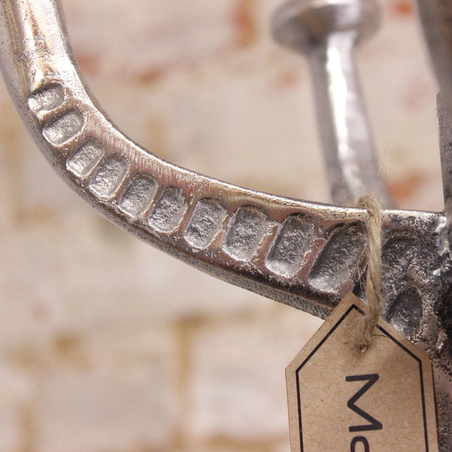 Ural Vintage Metal Coat Stand Umbrella Holder Hooks Detail Closeup