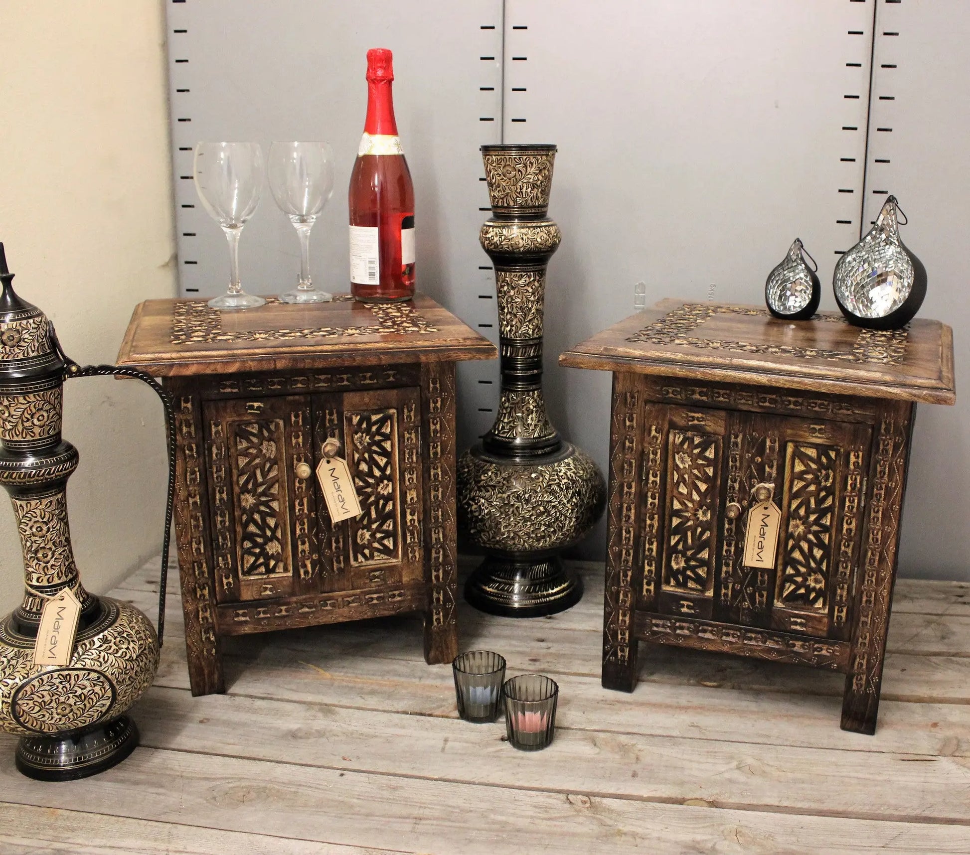 Halali Side Table Set of 2 Moroccan Style