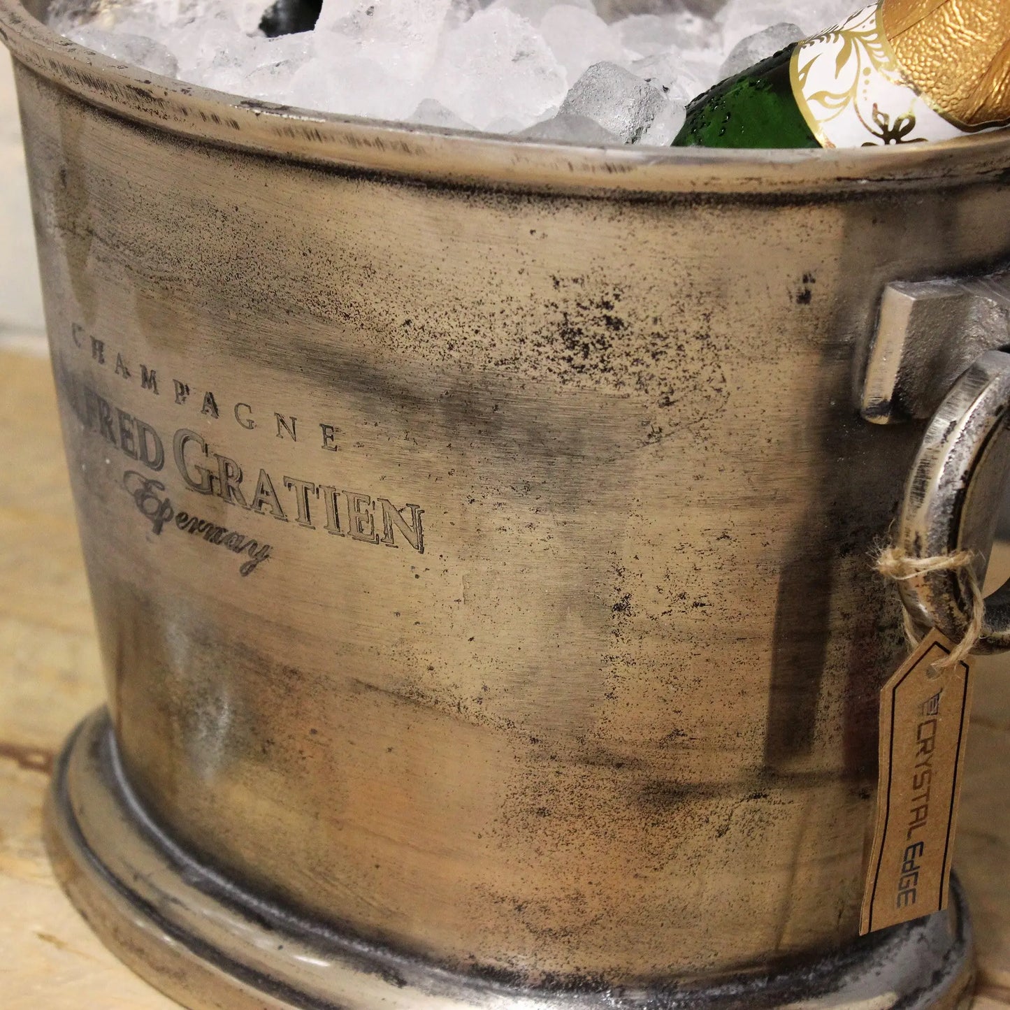 Alfred Gratien Luxury Champagne Cooler Ice Bucket Logo Closeup