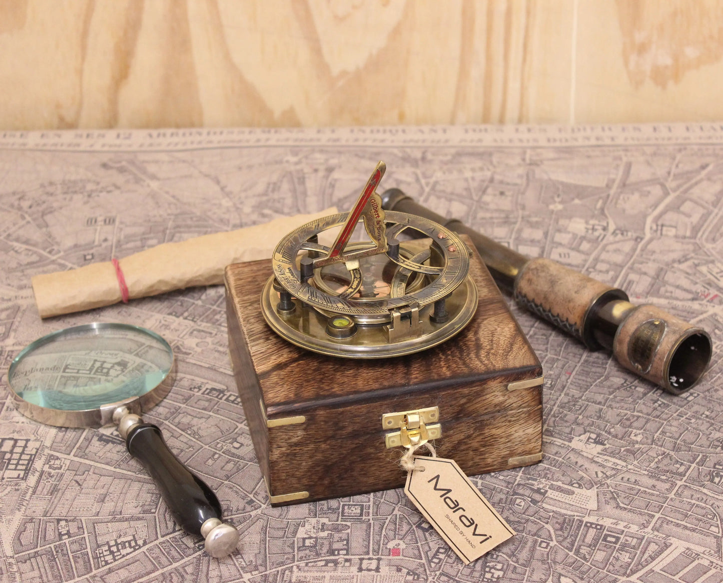 Gilbert & Sons Antique Sundial Copper Compass Alternative Main Image