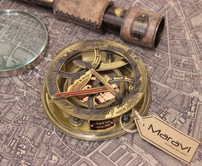 Gilbert and Sons Antique Compass Closeup Image