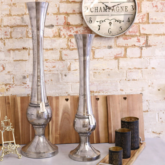 Meda Decorative Tall Metal Vase Main Image