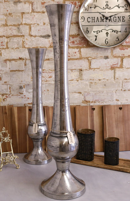 Meda Decorative Tall Metal Vase Large Size